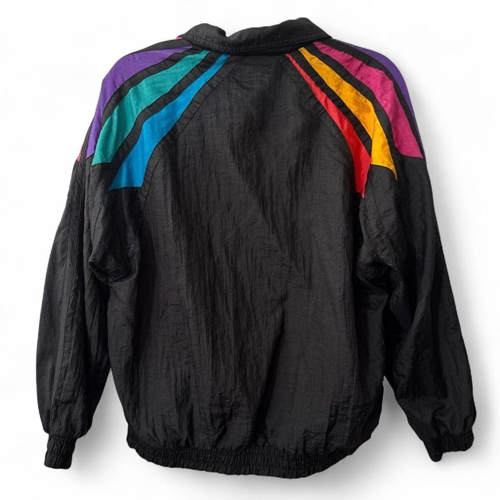 Vintage Active Stuff Black Multicolor Winbreaker - Picture 4 of 5